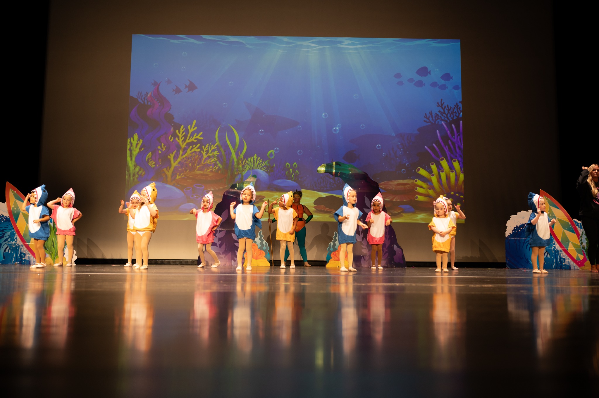 Stage Starz preschool dancers performing on stage